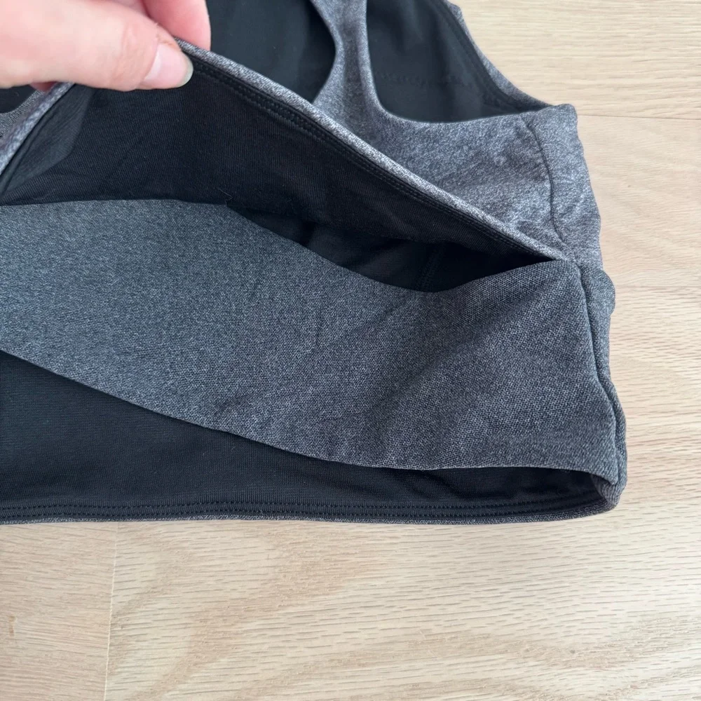 Lululemon Back‎ In Action Bra Heathered Black Size 4